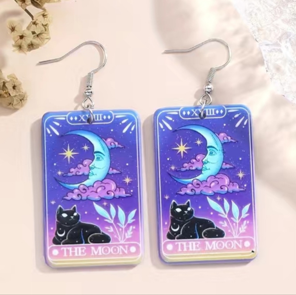 Hanger Tarot Card earrings